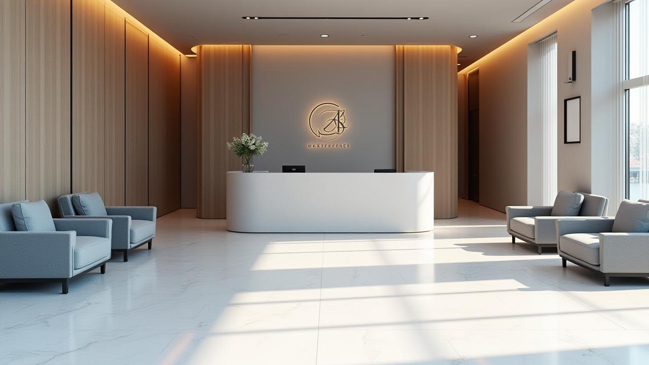 Recepción moderna y acogedora de Marea Gim