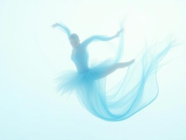 Cinta de gimnasia dinámica con forma de ola, fusionando la disciplina y la fluidez